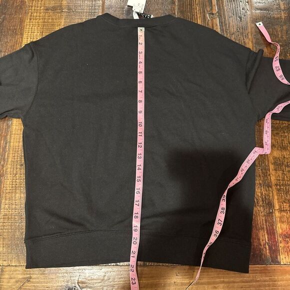 Divided H&M Disney Sweater Size Medium M Mickey Mouse Embroidered Black & White - Picture 4 of 5